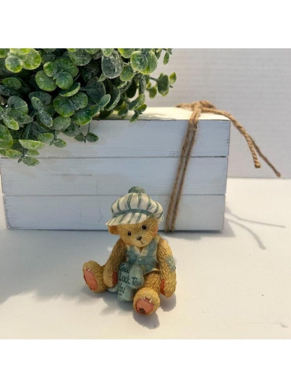 1994 Cherished Teddies Kevin "Good luck to you" figurine